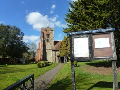 View of Little Waltham Church.