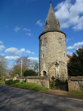 The church in Great Leighs.