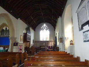 The interior of St Mary the Virgin Church.