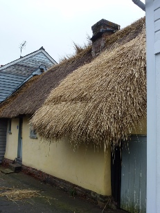 New thatch on Great Bardfield Cottage