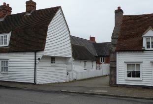 Old buildings in Tillingham village.