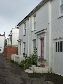 Narrow street in Wivenhoe.