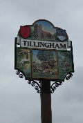 The village sign of Tillingham.