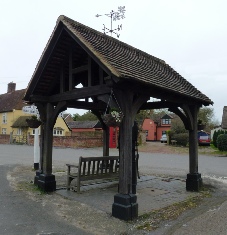 The centre of Toppesfield village.