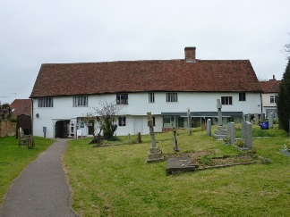 View from the churchyard in Finchingfield. 