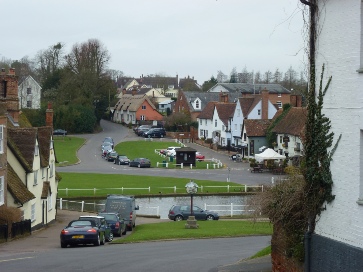 View over Finchingfield. 