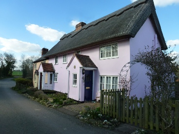 A pink house in Little Leighs.